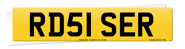 Registration number RD51 SER